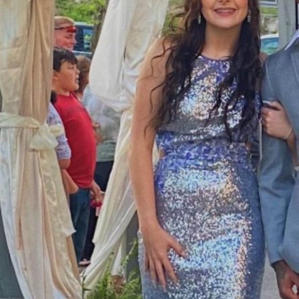 Blue Sequin Homecoming/Prom Size 6